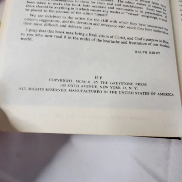 The Bible in Pictures Edited by Rev. Ralph Kirby Hardcover 1952 illustrated - Picture 10 of 16